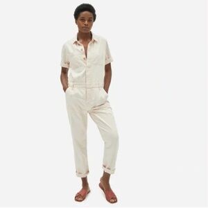 Everlasting The Super-Soft summer Jean coverall in cream